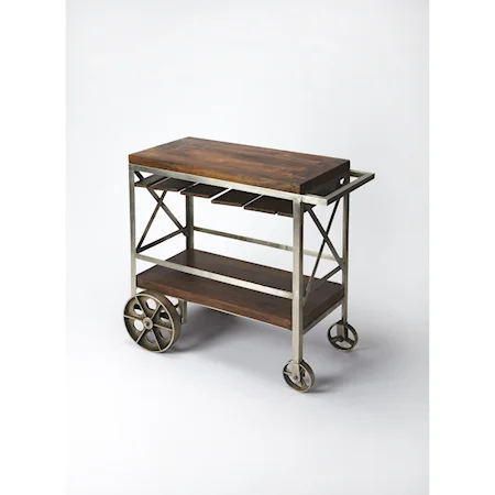 Industrial Chic Trolley Server